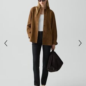 Classic Menswear Shirt in Suede